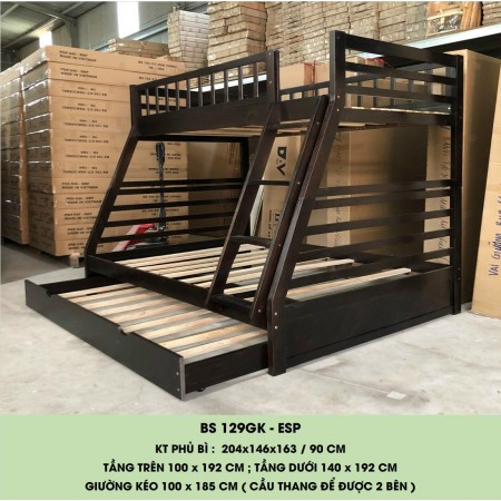 B129 Cherry : Giường 2 Tầng Leo Thang - 1m / 1m4 B129 Cherry : Giường 2 Tầng Leo Thang - 1m / 1m4